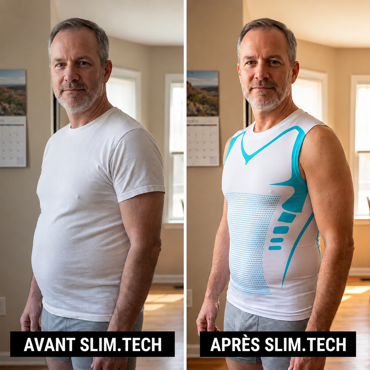 SLIM.Tech - Haut de Compression pour Homme