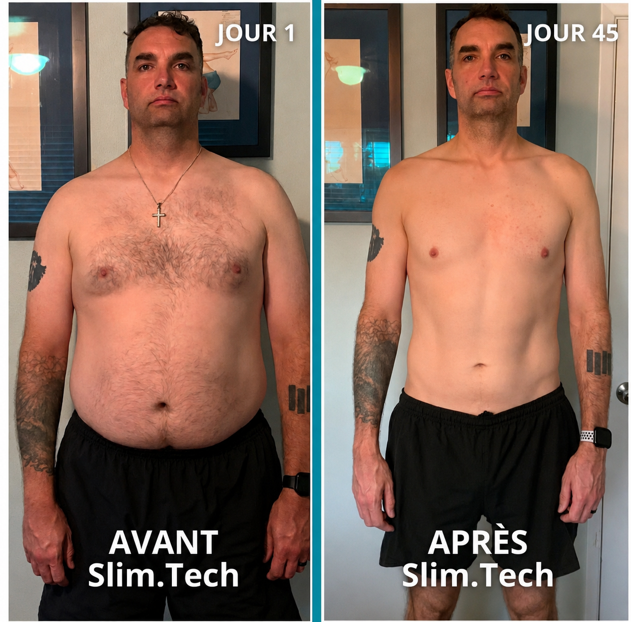 SLIM.Tech - Haut de Compression pour Homme